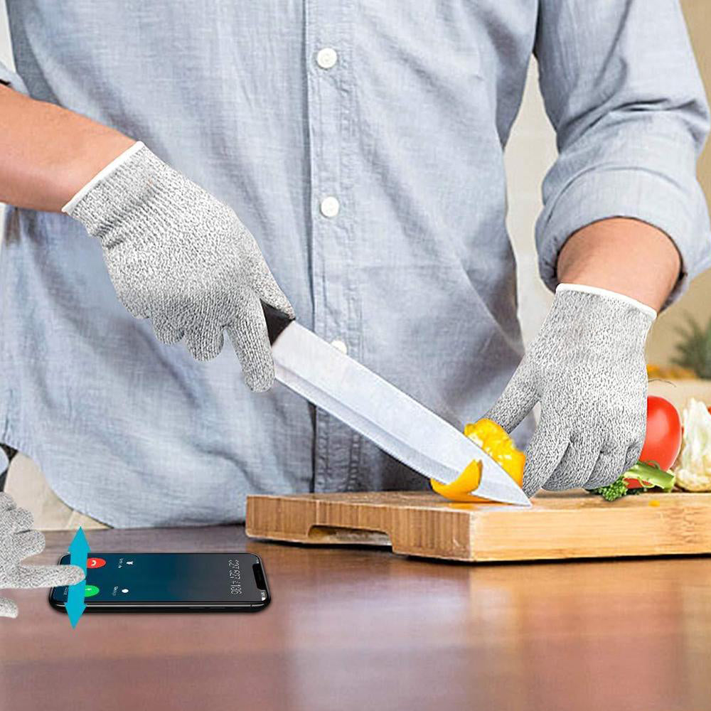 Hand safety gloves with cut resistance in multicolor. Hand safety gloves with cut resistance in multicolor.